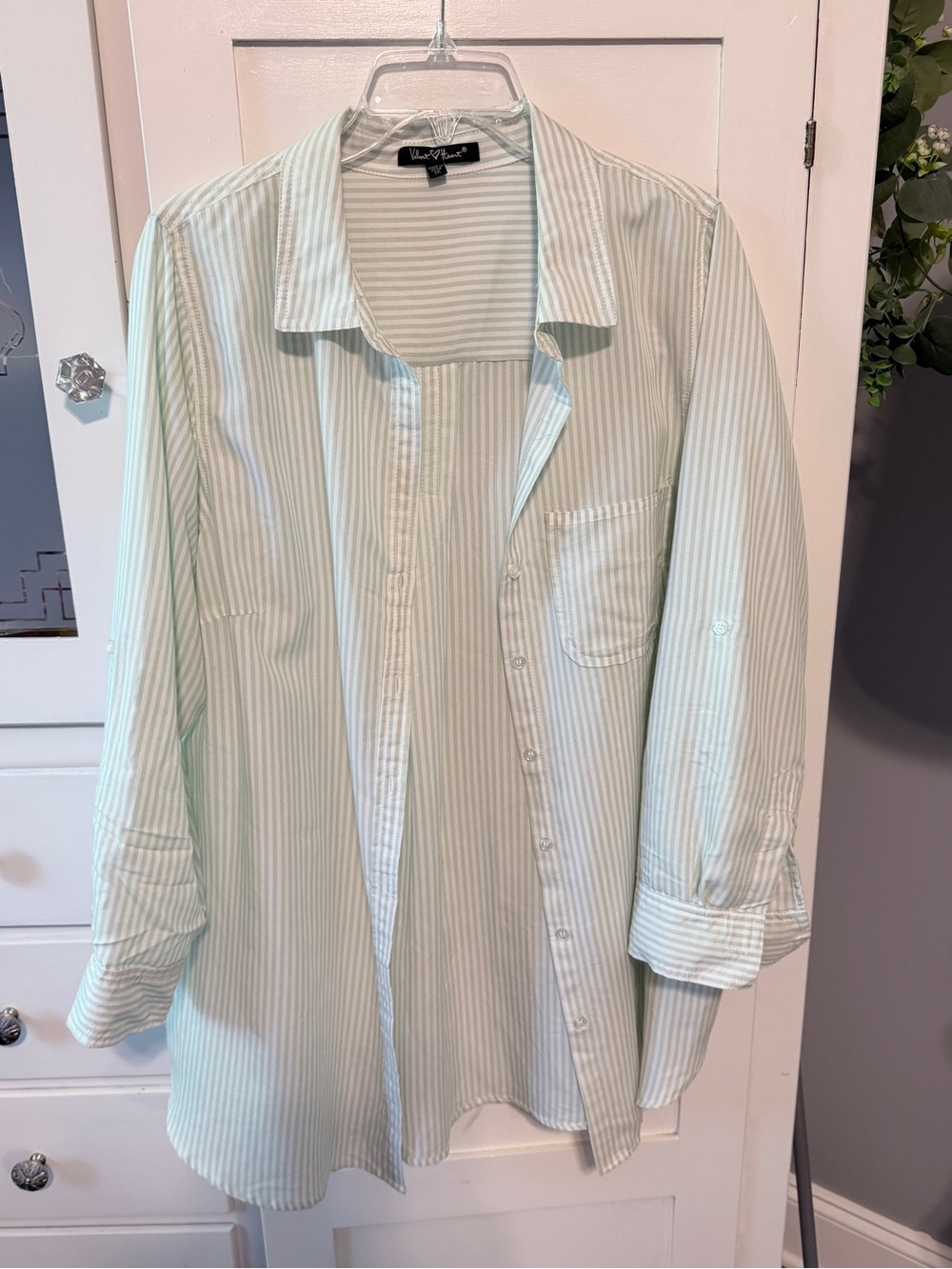 Velvet Heart Mint and White Striped Top - Picture 3 of 14